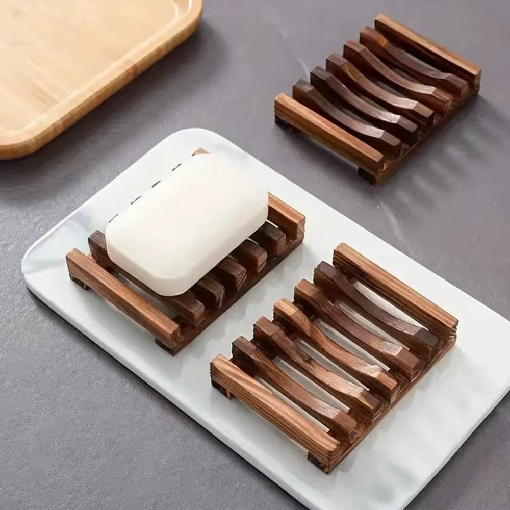 Boîte à Savon en Bois Naturel
