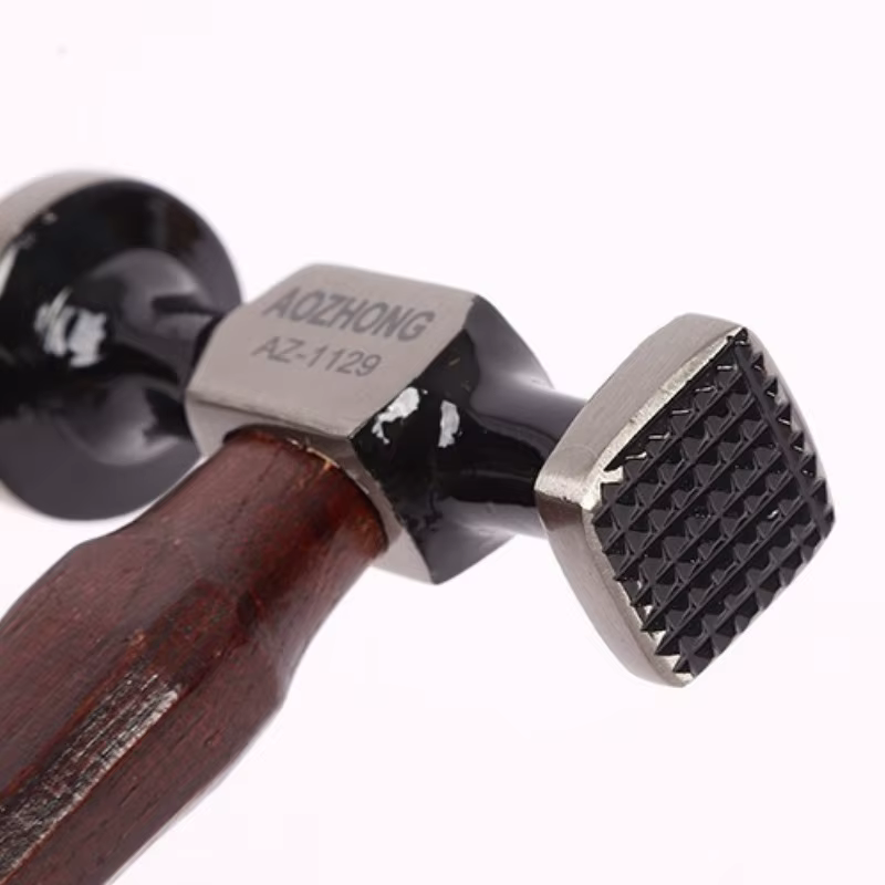 Marteau à cuir professionnel en acier au carbone à double tête pour outils de maroquinerie et de tôlerie