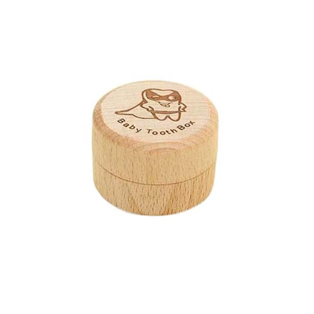 Boîte à dents de bébé en bois