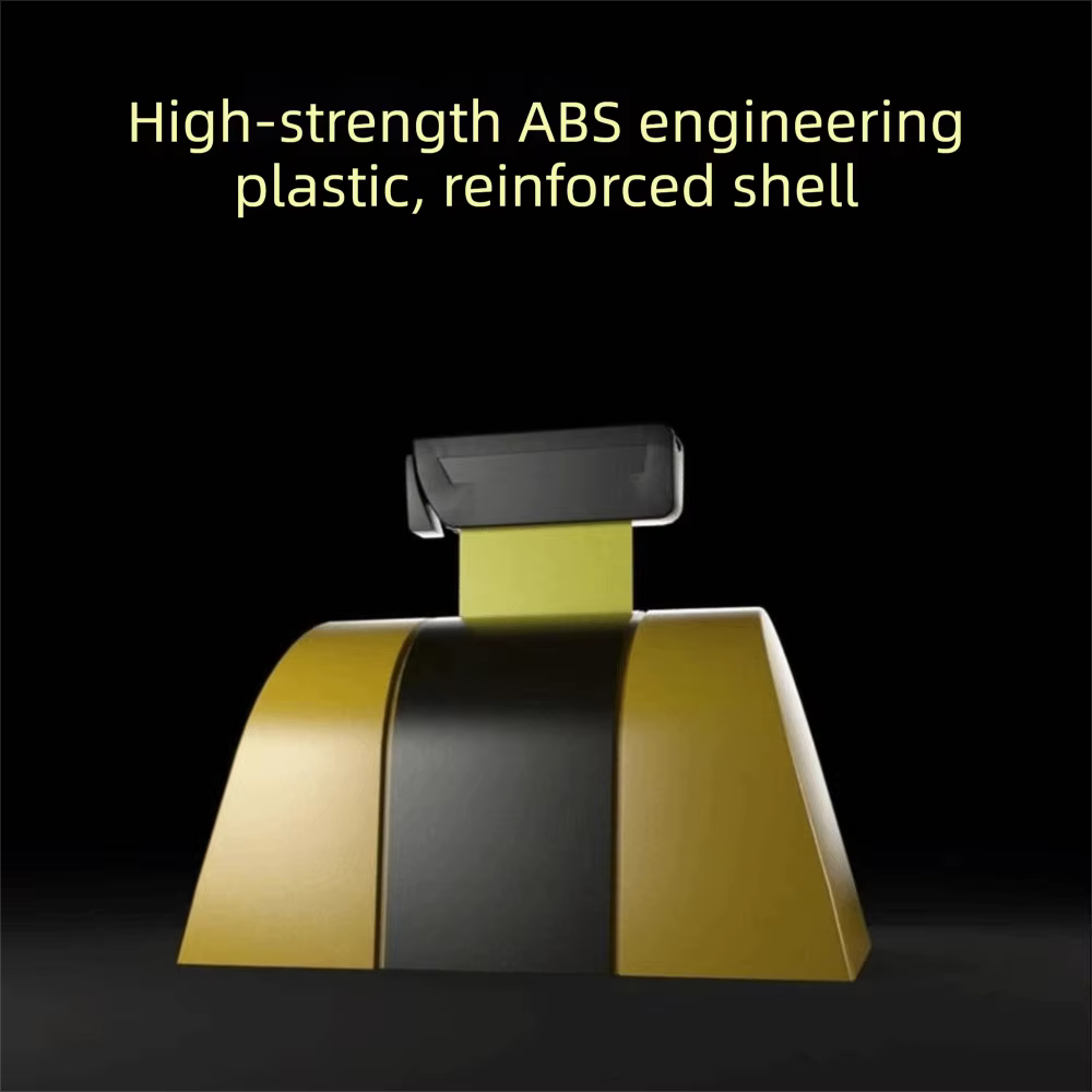 Barrière de ceinture rétractable à rayures jaunes et noires