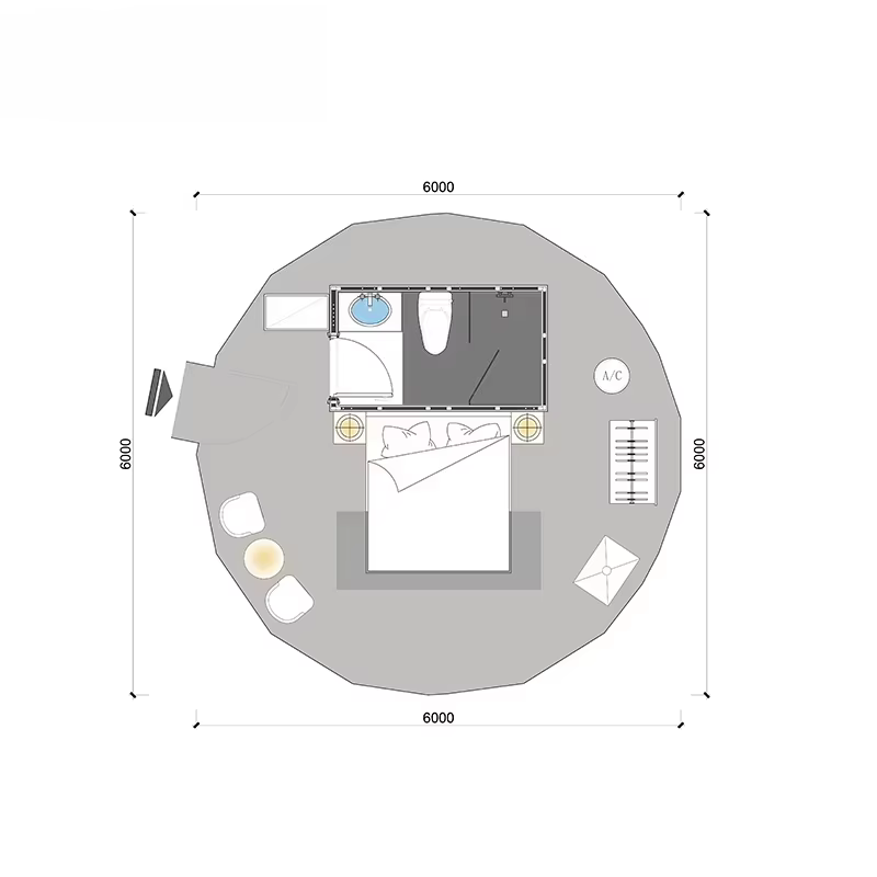 Tente dôme en PVC pour camping en plein air, cabane de jardin, vente en gros d'usine, tente de glamping extérieure, même pour hôtel, toutes saisons, personnalisable