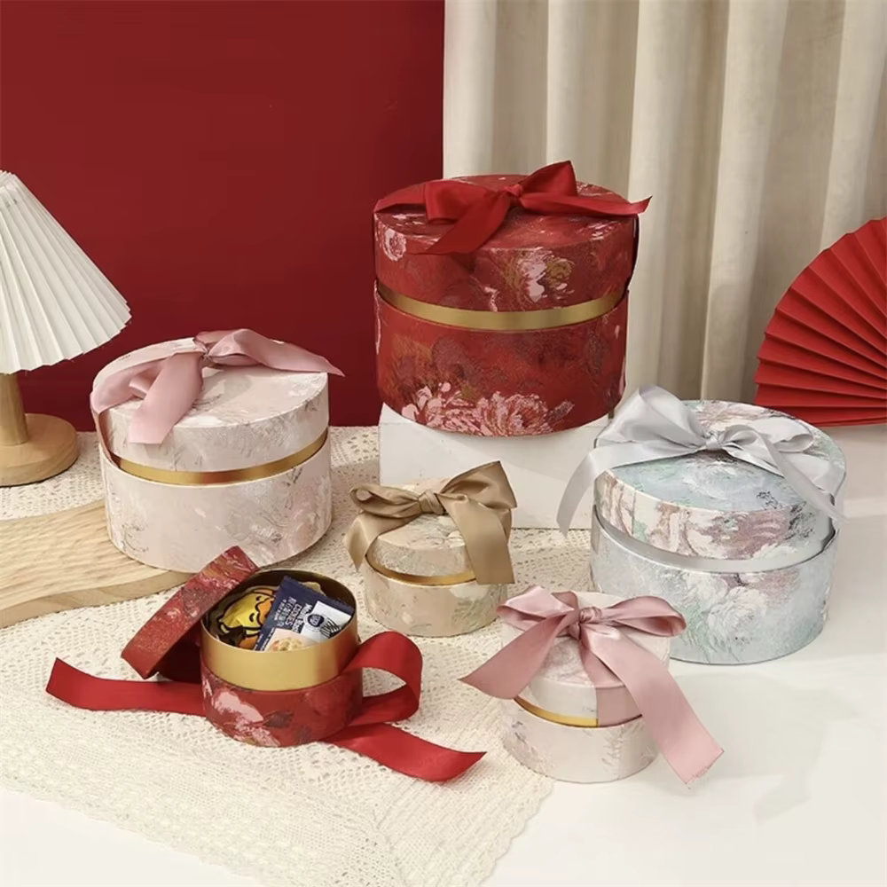 Boîte à Bonbons de Mariage avec Nministériels d Ruban Rond