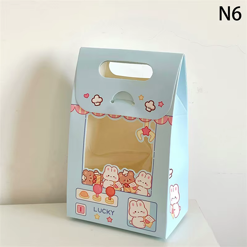 Boîtes à bonbons à fenêtre transparente de dessin animé