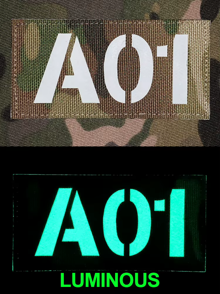 Bandes de nom de signe d'appel radio de patch de découpe laser personnalisé lumineux