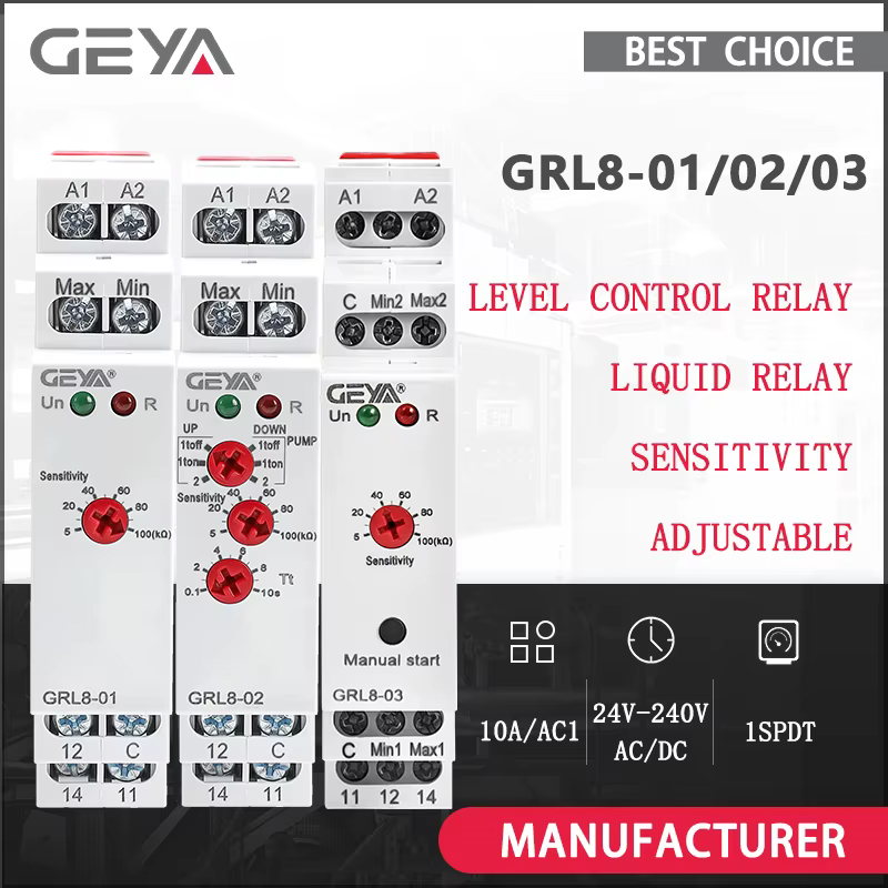 GEYA GRL8 relais de contrôle de niveau de liquide contrôleur