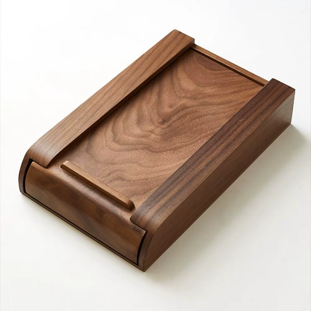 Tiroir de rangement en bois pratique à coller sous le bureau, pour la maison, avec adhésif naturel, pour papeterie, décoration et rangement dissimulé