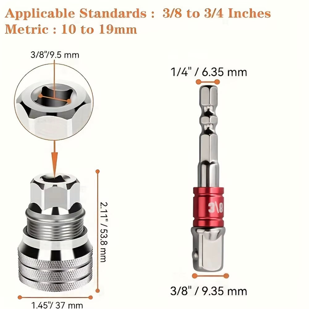 Clé à douille magique universelle réglable