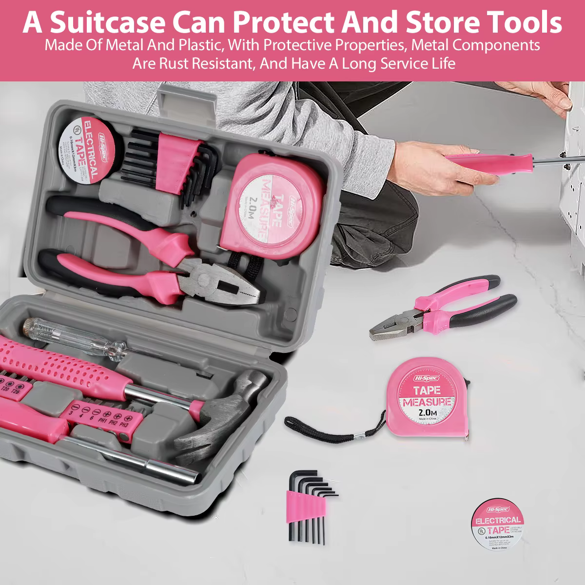 Kit d'outils de réparation domestique 13/24 pièces