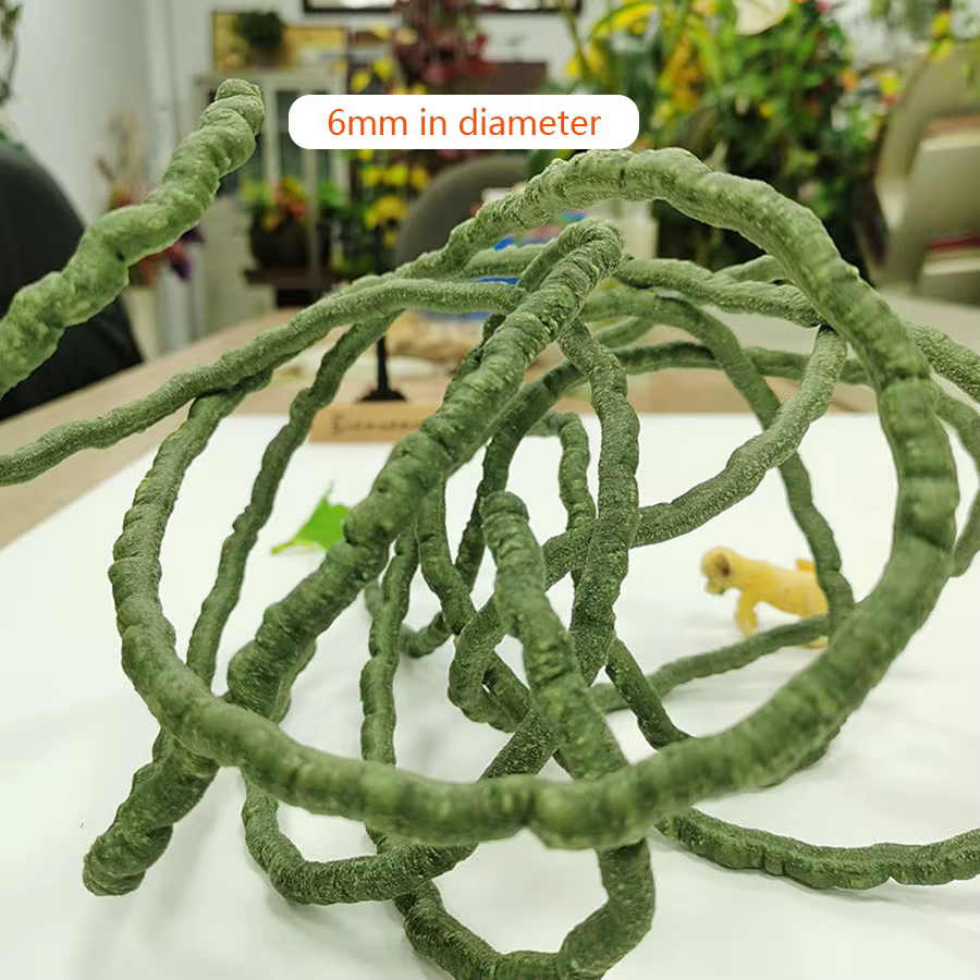400cm tissé à la main en Pvc souple rotin décoration de la maison plantes artificielles forêt tropicale aménagement