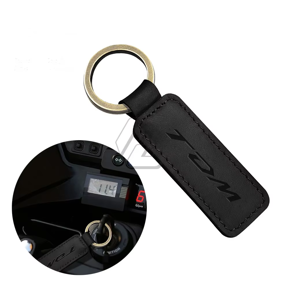 Porte-clés en cuir de vache pour moto Yamaha TDM 850 900