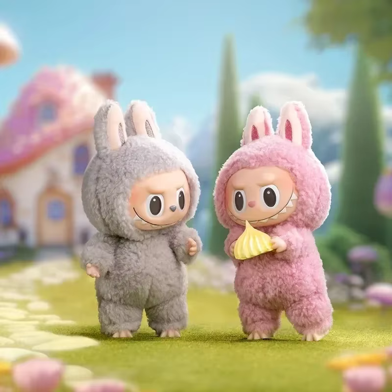POPMART LABUBU les monstres passionnant Macaron série boîte aveugle poupées en vinyle pendentifs Surprise