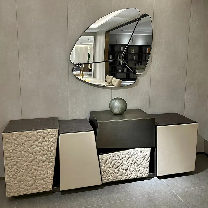 Armoire de Rangement au Design Géométrique Irrégulier
