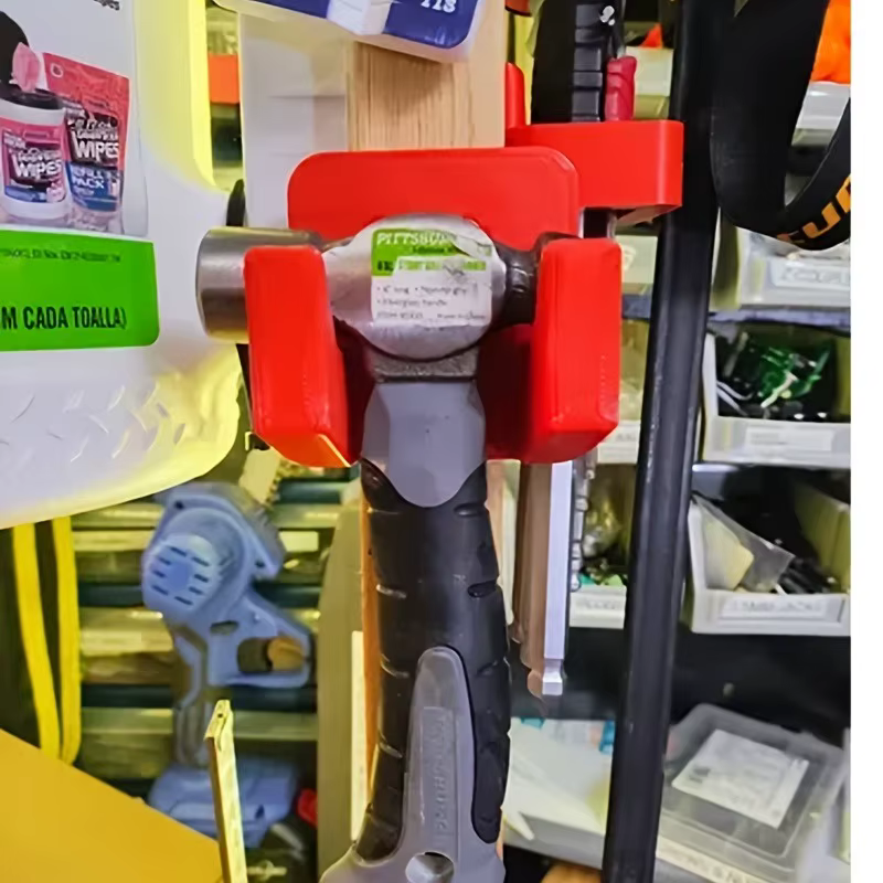 Support mural vertical pour outils avec étagère de rangement – Organisateur de marteaux et d'outils en plastique robuste