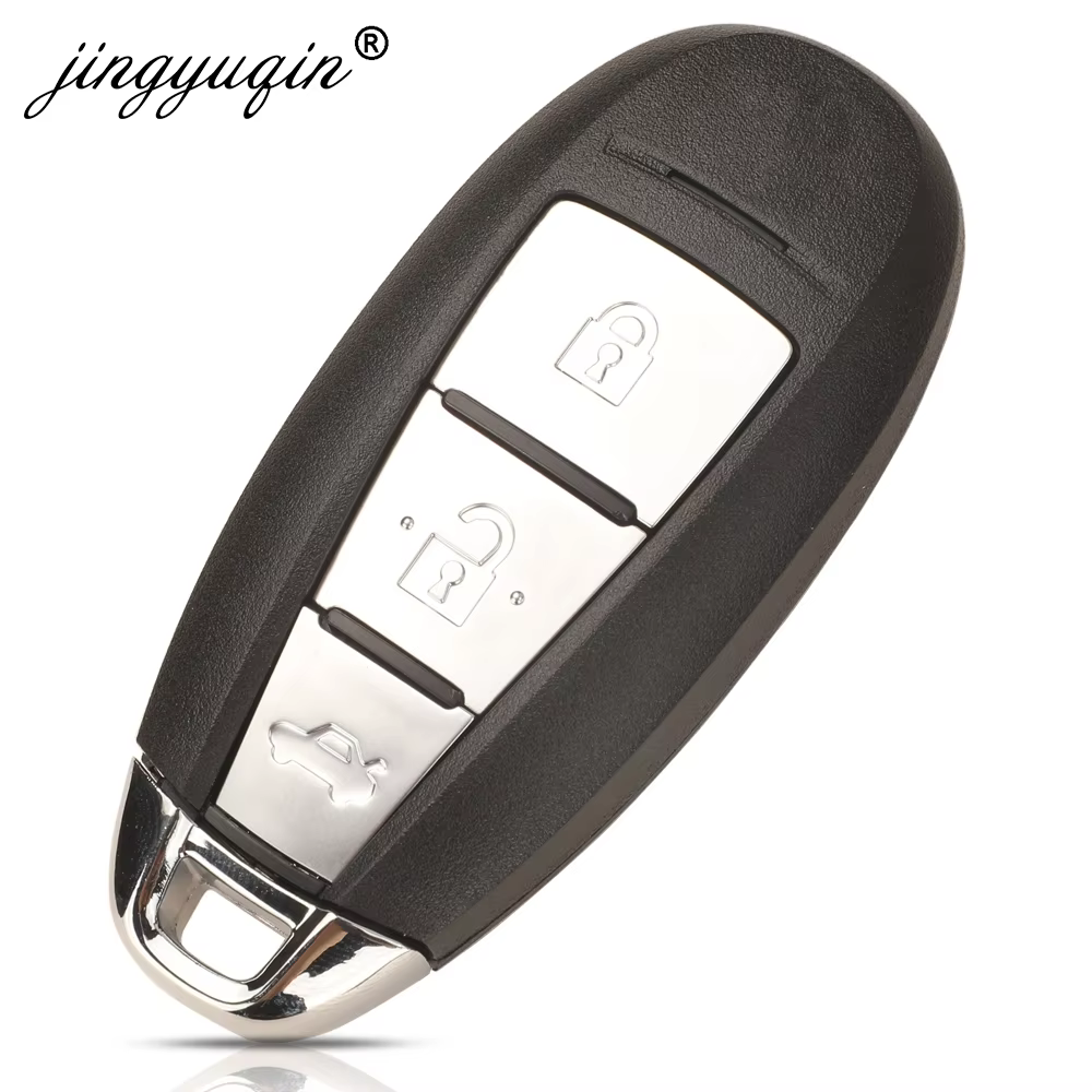 Jingyuqin TS008 clé de voiture intelligente pour Suzuki Swift Kizashi 2010-2018 2/3 boutons télécommande 433MHz PCF7952 ID46 37172-71L10 /57L11 pas de logo