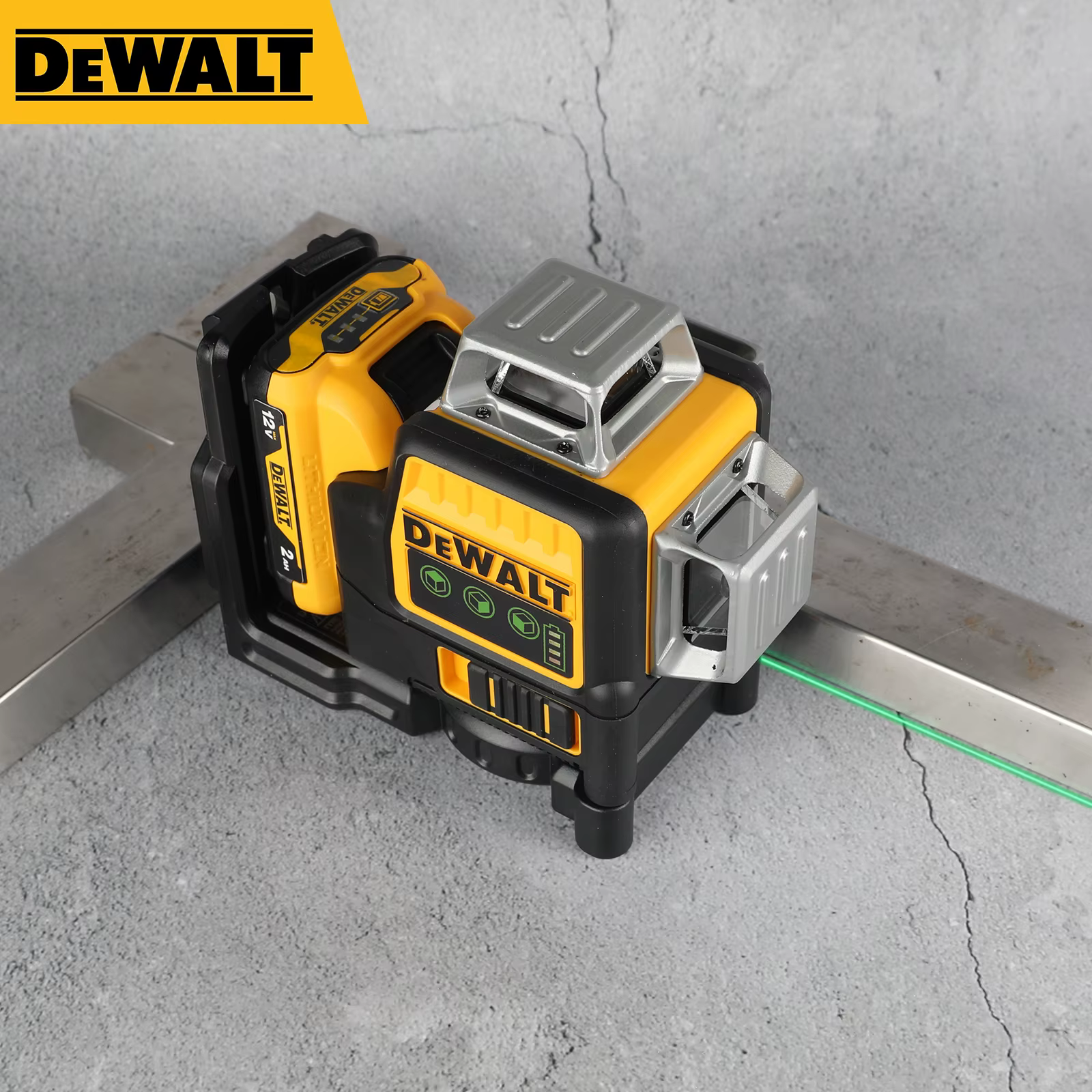 Niveau laser vert à batterie au lithium DEWALT DW089LG 2026 | 12 lignes