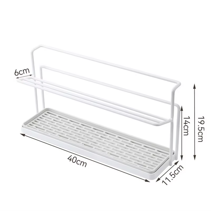 Organisateur de tasses avec plateau de vidange, organisation de rangement sur comptoir pour tasses, tasses Thermos, organisateur de cuisine, étagère, organisateurs de cuisine