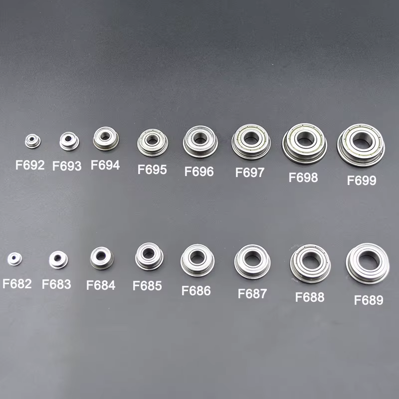 10 pièces roulements à bride alésage 2mm 3mm 4mm 5mm 6mm 7mm 8mm 9mm 10mm F625 F605 F608 MF105 MF115 F695 ZZ roulement