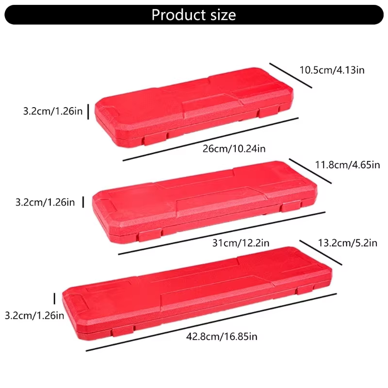 Boîte rangement en plastique durable pour support pied à coulisse jauges