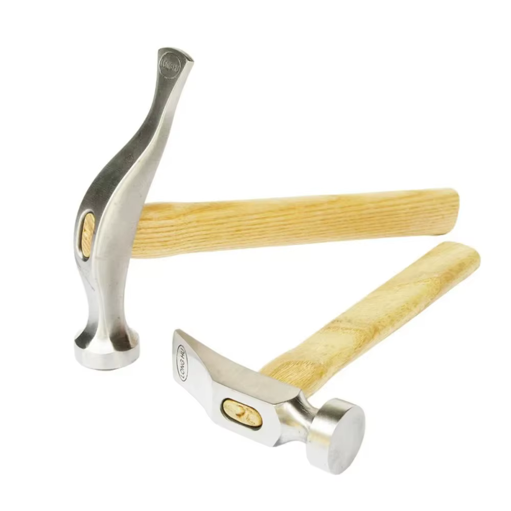 Marteau supérieur en cuir fait à la main avec manche en bois pour tarauder sur les points