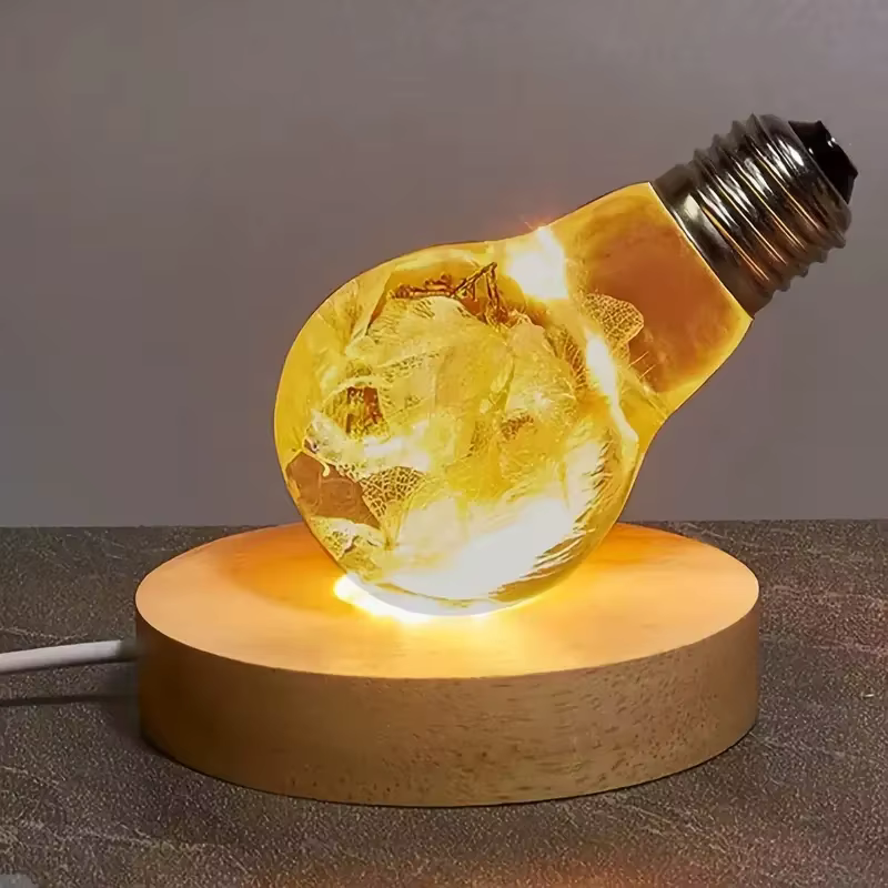 Lampes décoratives de bureau en bois