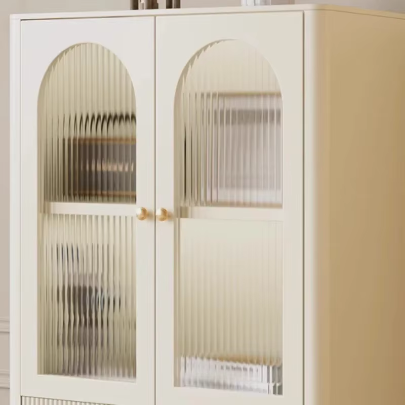 Meuble TV de luxe en bois massif avec tiroirs de rangement