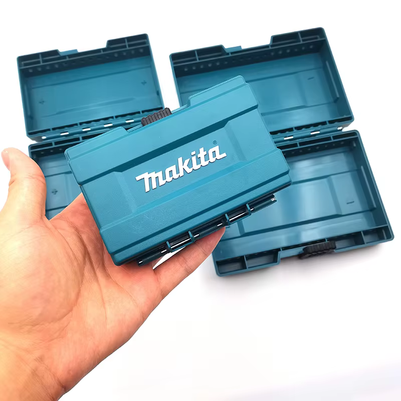 Makita Original outil accessoires boîte de rangement forets vis aimant douille pièces de quincaillerie Style maison Portable petit étui