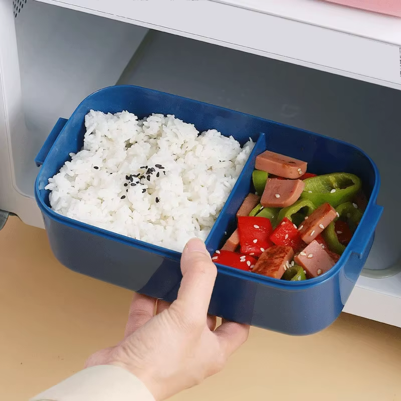 Boîte à lunch en plastique résistant à la chaleur pour enfants et adultes