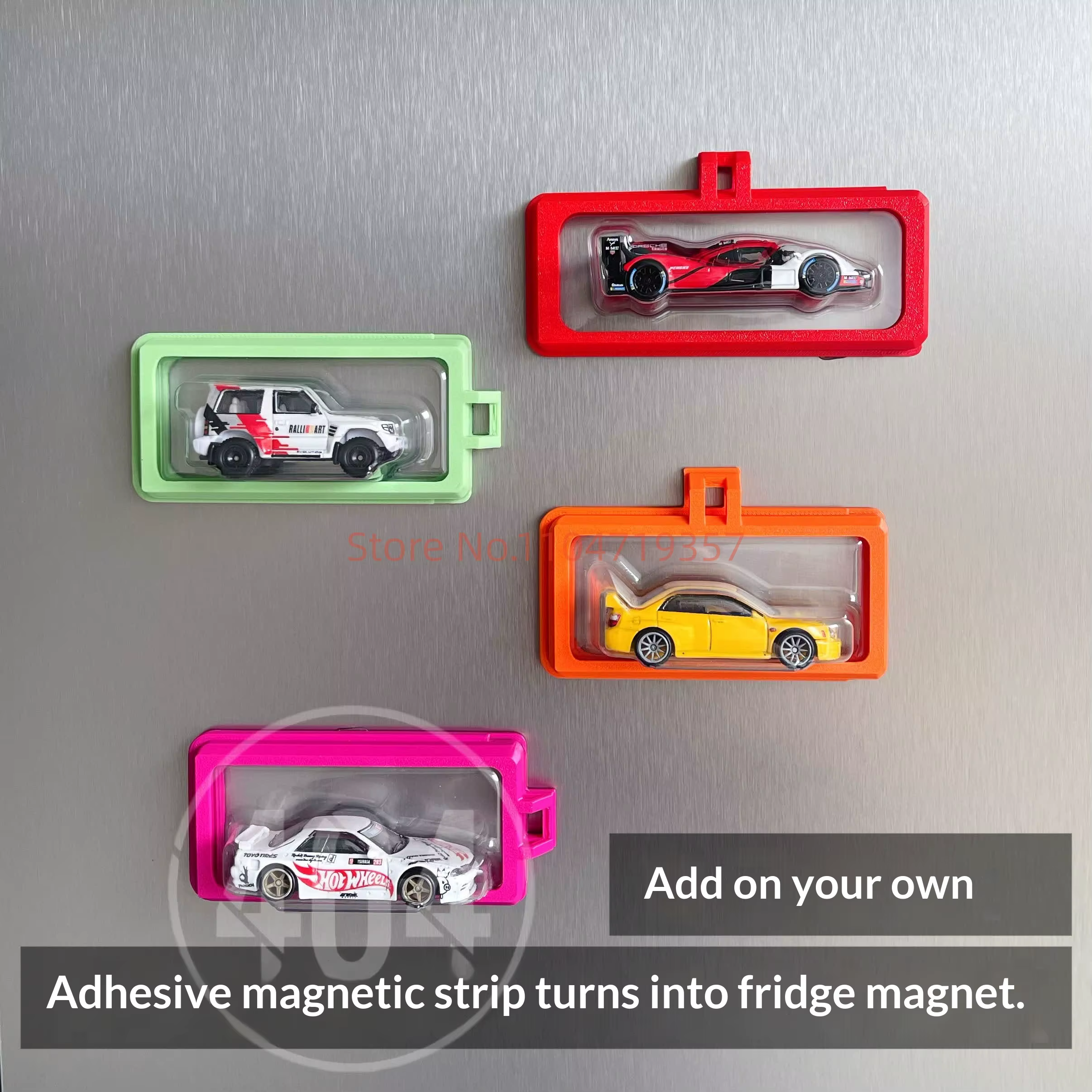 Boîte de rangement transparente portable pour modèles réduits Hot Wheels, modèle 404, pour collectionneurs de voitures miniatures à l'échelle 1/64.