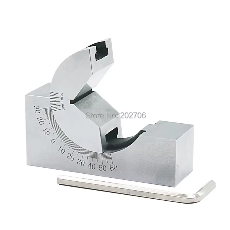 Fraiseuse pièces de précision tampon réglable 0/30/60 jauge d'angle débogage V bloc pêcheur haut outil AP25 AP30 AP46 pour la mesure