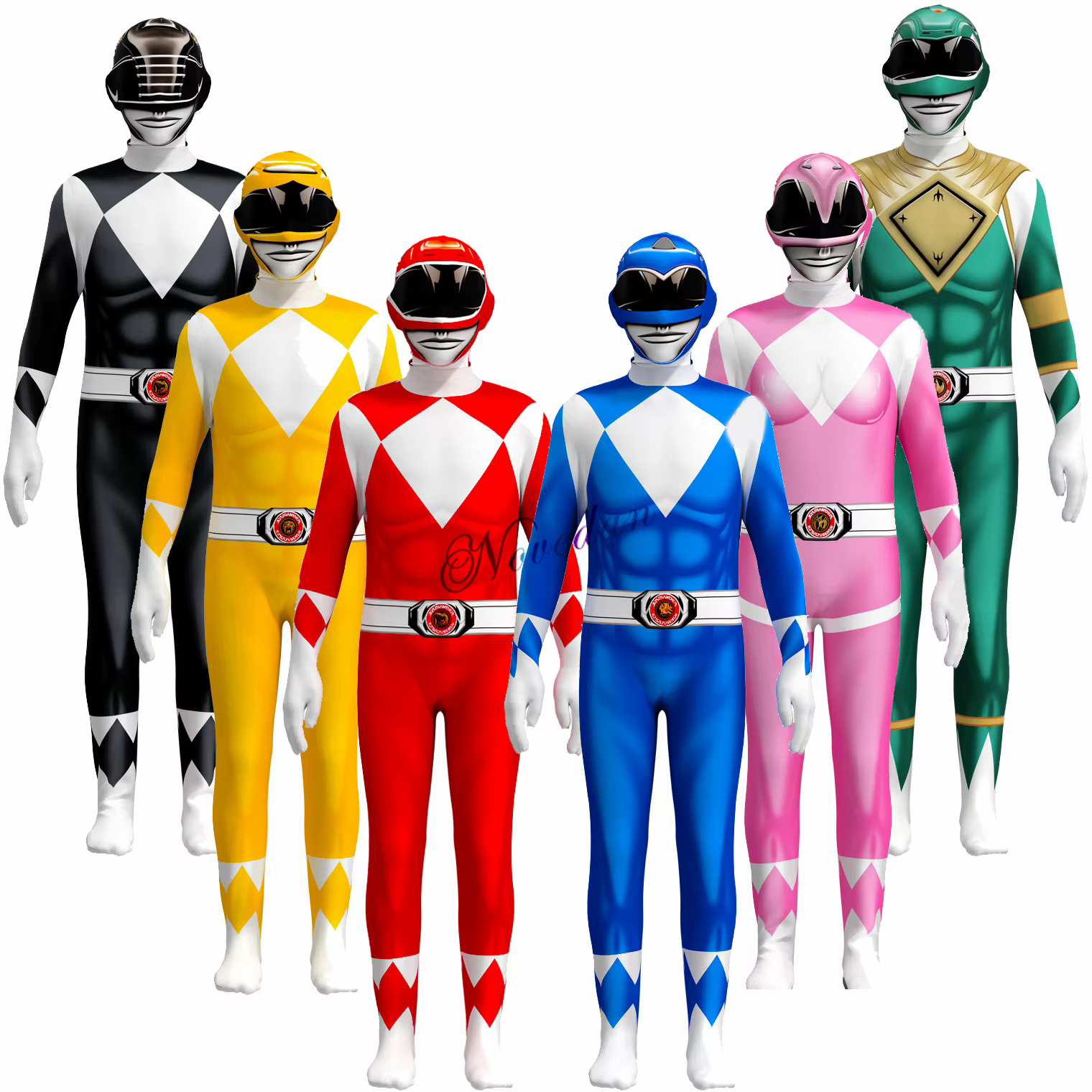 Costume de super-héros Power Samurai Sentai Shinkenger Rangers pour adultes et enfants