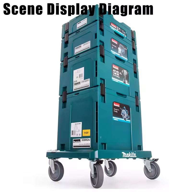 Makita MAKPAC boîtier en plastique perceuse électrique multicouche stockage d'équipement Portable multifonctionnel vendre séparément 1 pièces boîte à outils