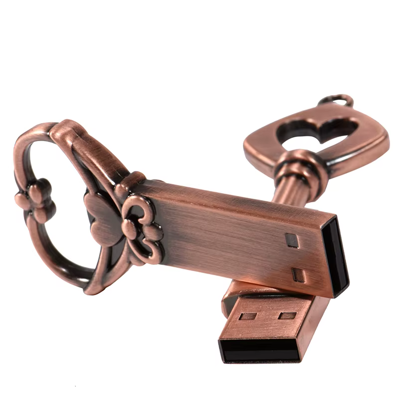 10 PCS LOT Pen Drive 128GB clé en forme d'amour USB 64GB Style rétro clé USB cadeau créatif 32GB Mini clé mémoire 16GB