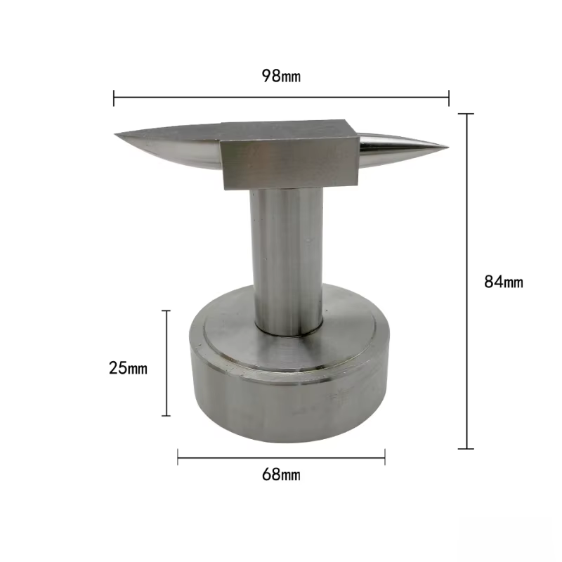 Enclume de corne professionnelle-bloc de banc de fabrication de bijoux pour la martelage d'anneaux en or/argent/cuivre et l'artisanat en métal bricolage