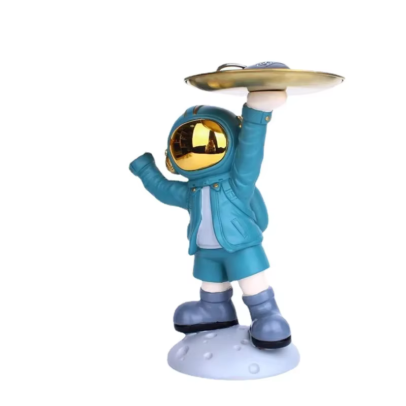 Sculpture de maison, ornement d'astronaute