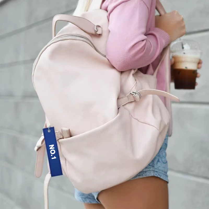 Porte-clés avec LOGO personnalisé, sangle en toile vierge, porte-clés brodé personnalisé, ruban populaire pour moto, accessoire de sac