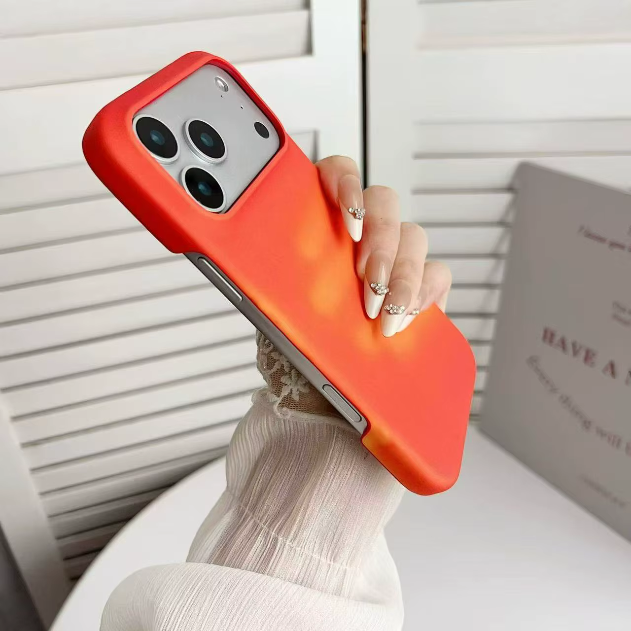 Coque de téléphone thermosensible compatible avec iPhone 17 Pro Max Air