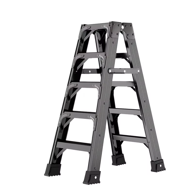 Escabeau pliant robuste à 3 marches en aluminium, escabeau portable pour la maison et la cuisine, stable, antidérapant, renforcé