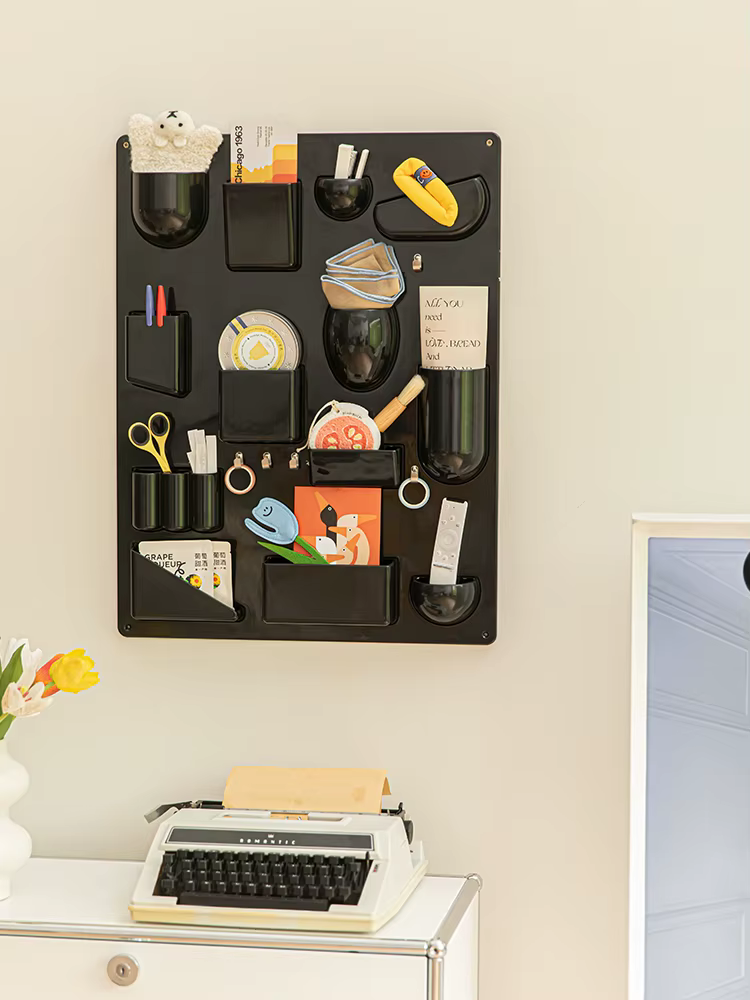 Grande étagère de rangement murale réglable T1