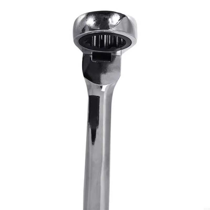 P9FB 6 pièces clés à cliquet longues à tête flexible Double extrémité boîte en acier Chrome Vanadium jeu