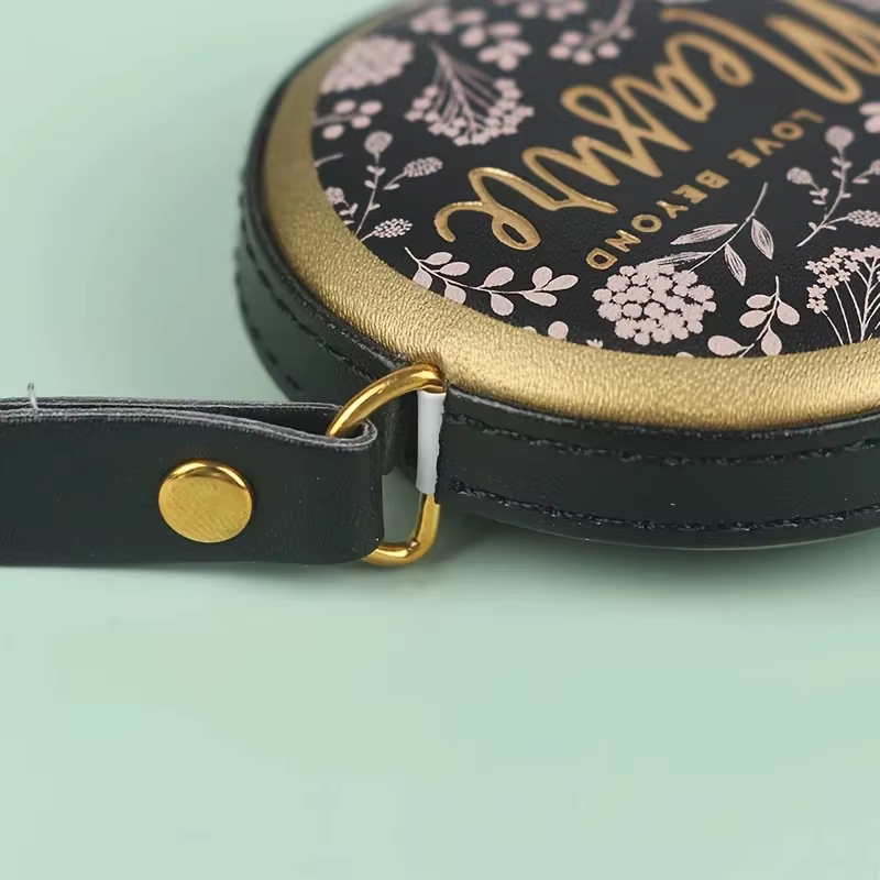 Mini ruban à mesurer rétractable Portable en cuir PU