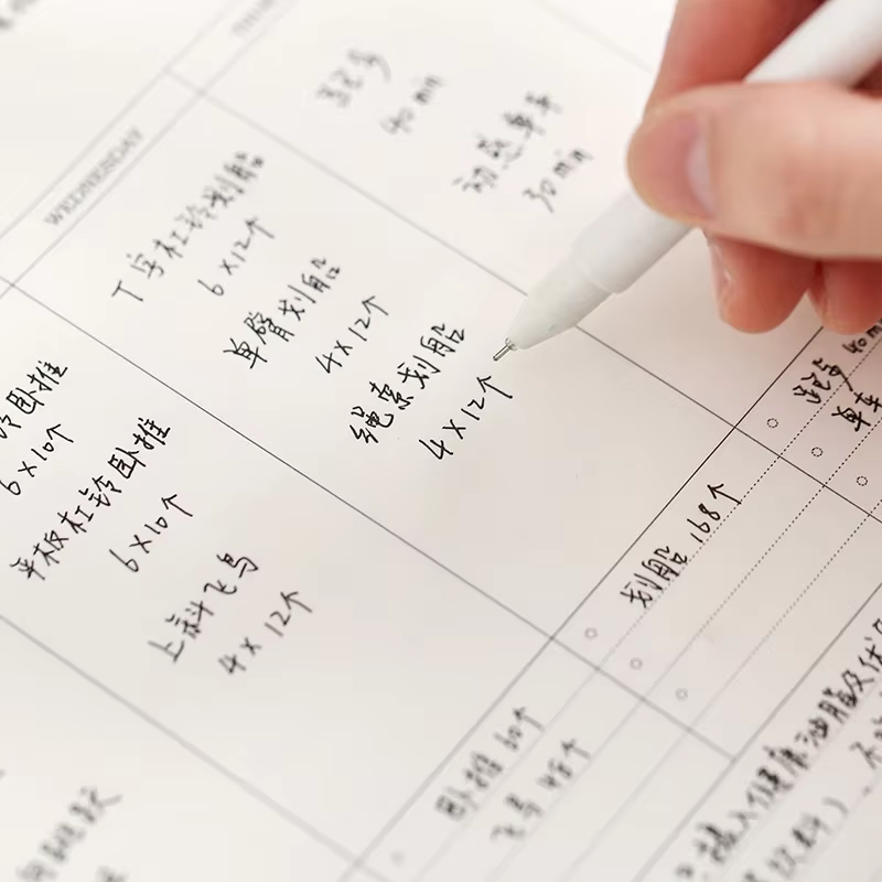 Carnet d'agenda hebdomadaire mensuel non daté