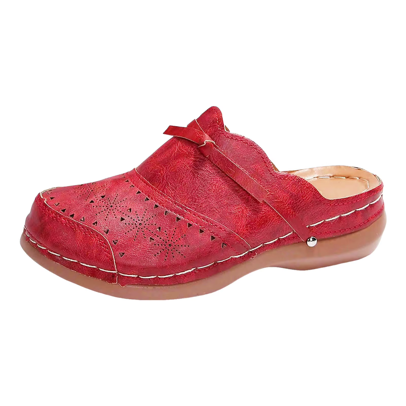 Sandales orthopédiques pour femmes, sandales décontractées à plateforme compensée avec soutien de la voûte plantaire, ajourées, légères, chaussures tendance pour femmes