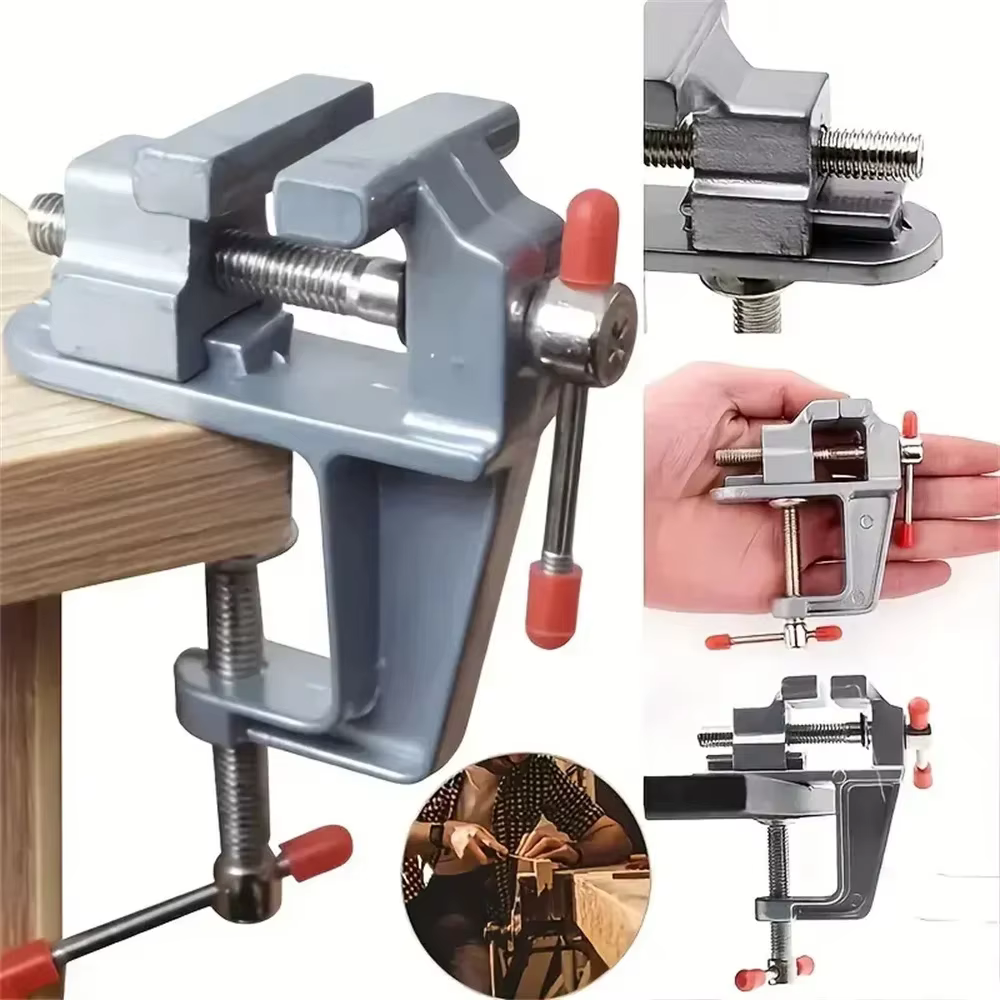 Mini étau de banc multifonctionnel en aluminium