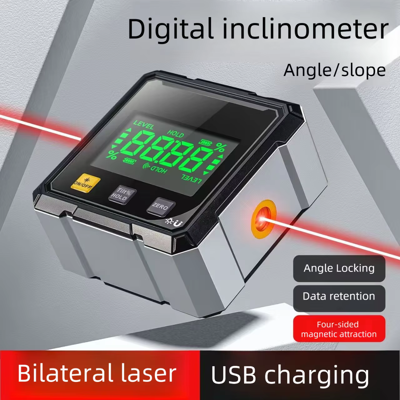 Inclinomètre laser magnétique