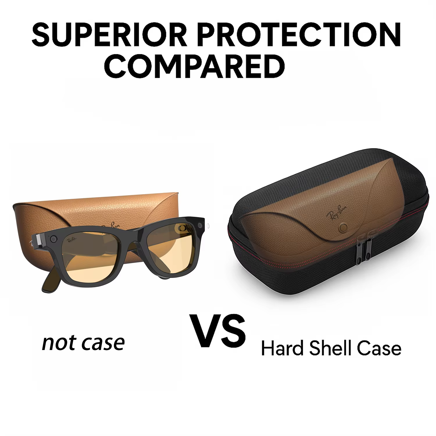 Étui de protection rigide pour lunettes
