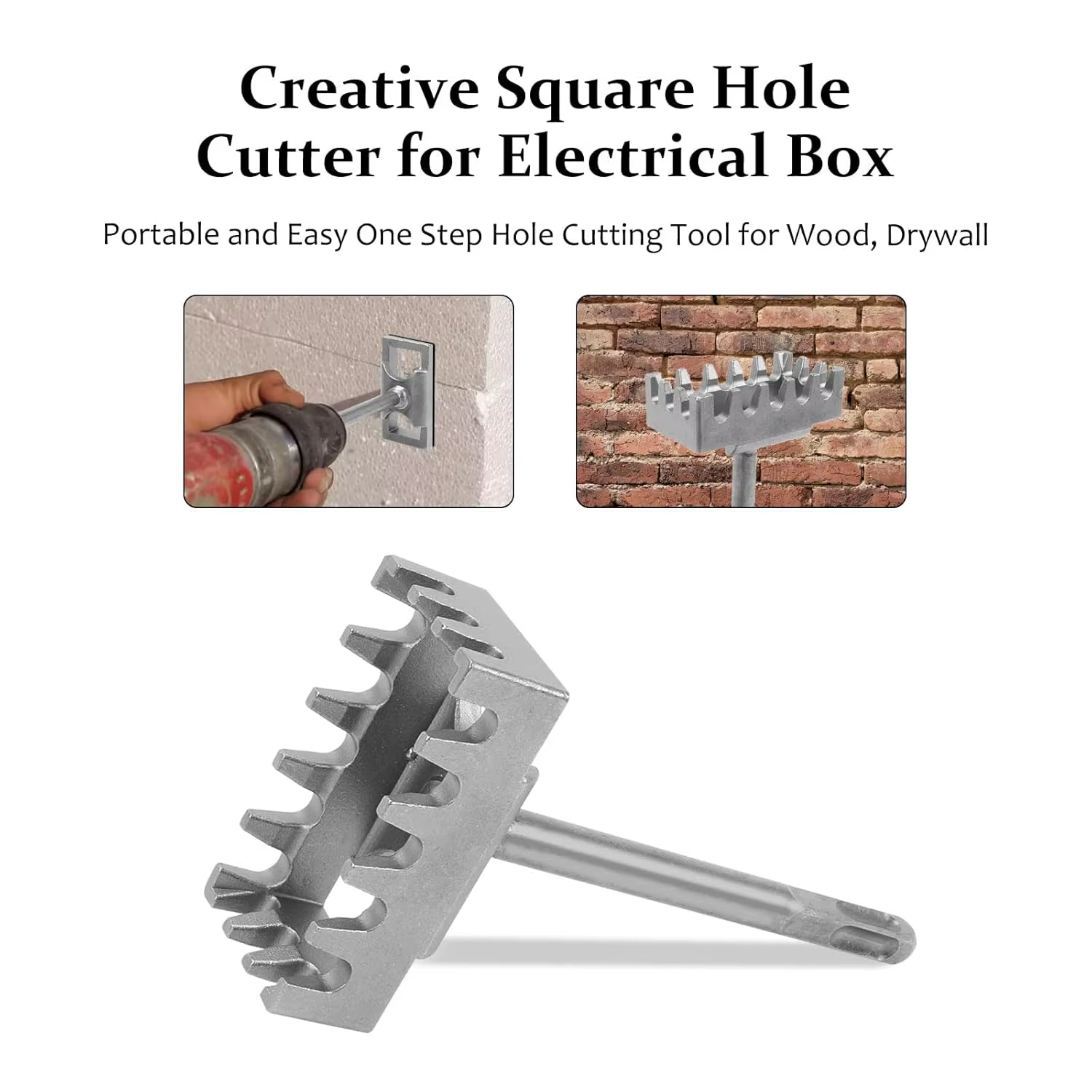 Cutter à trous carrés pour boîte électrique