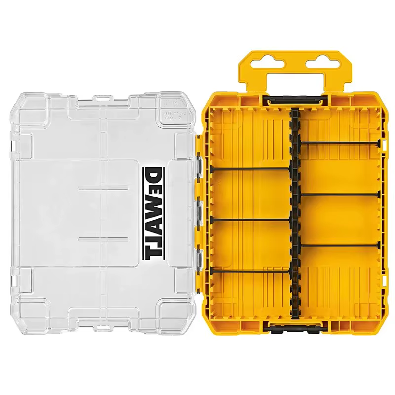 DEWALT DWAN2190 boîtier robuste boîte à outils moyenne 8 compartiments couvercle Transparent organiser