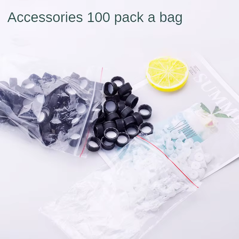 Boîte cadeau pour bouteilles d'huiles essentielles, 100 pièces, bouteille en verre brun de 3ml avec trou de régulation - Convient pour les voyages et le stockage