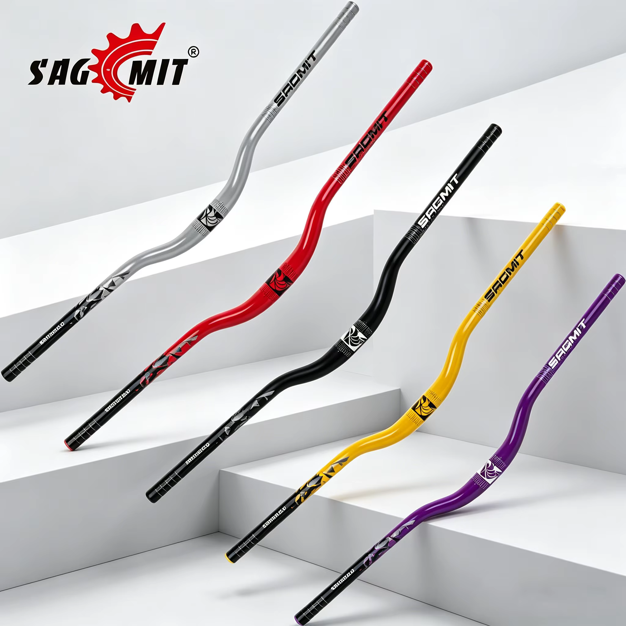 Guidon de VTT SAGMIT à hauteur surélevée