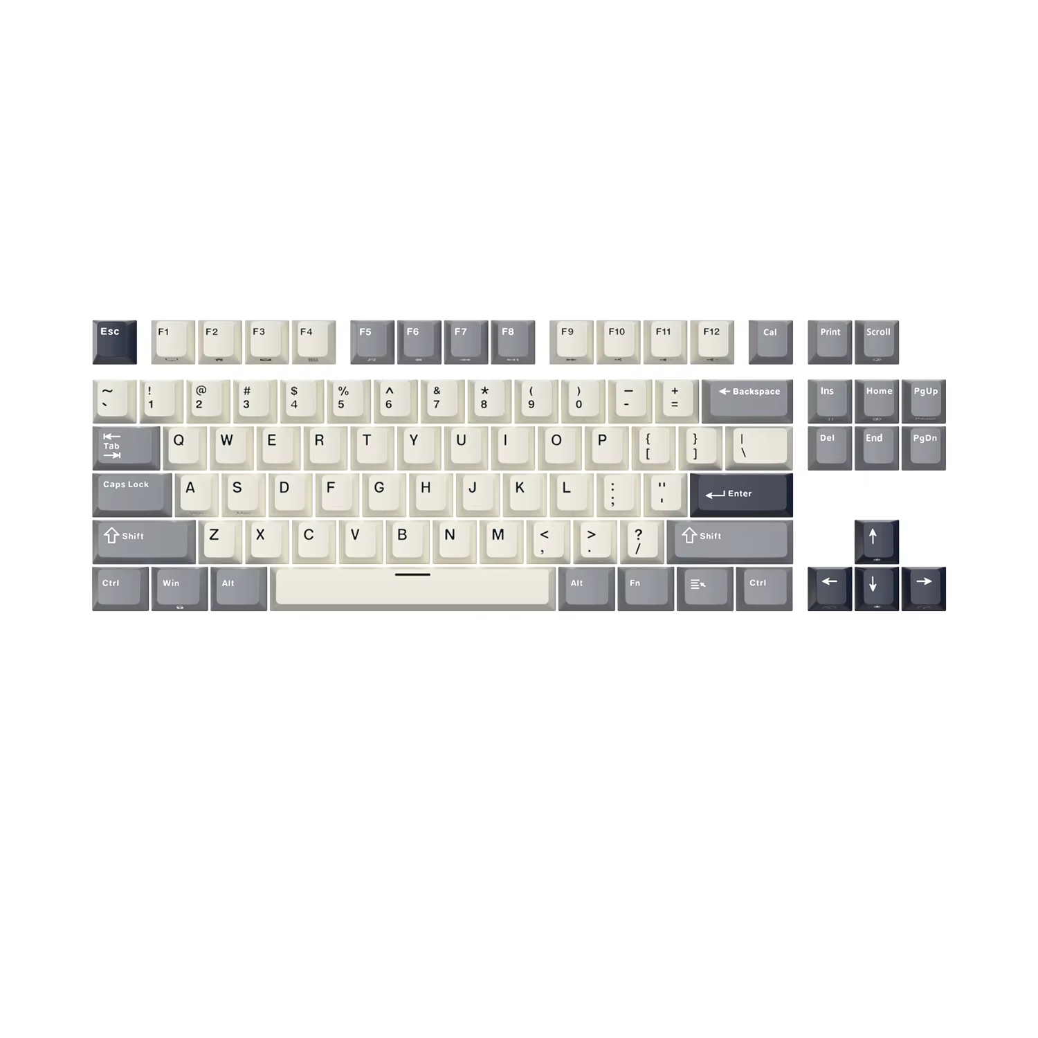 RK ROYAL KLUDGE anglais russe PBT Colorblock Keycaps 98 touches PBT matériau Sublimation adapté au clavier de jeu mécanique